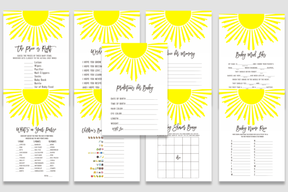 Download Sun Baby Shower Games - Shower Collection