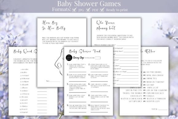 Download Baby Shower Games Bundle - Shower Collection