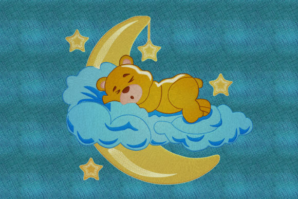 Download Baby Teddy Bear Sleeping on the Clouds - Teddy bear sleeping Collection