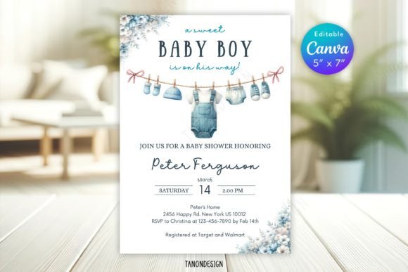 Download Boy Baby Shower Invitation L Baby Cloth - Shower Collection