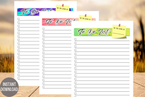 Download Watercolorful to Do List Cute Printable - Premium Resources